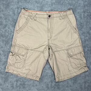 Jordan ripstop beige drawstring cargo shorts streetwear Y2K mens size 36